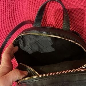 Elegant Black Leather Backpack